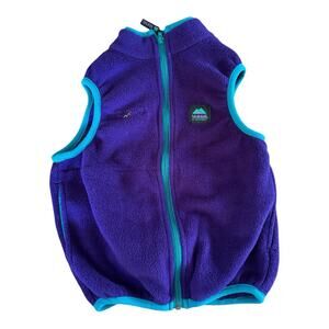 Vintage Kids’ Molehill Mt. Equipment Fleece Vest Soft Purple Size 6/7
